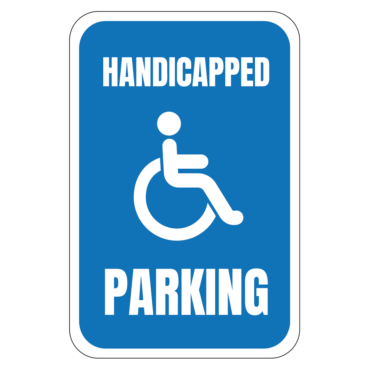 Handicapped parking signs