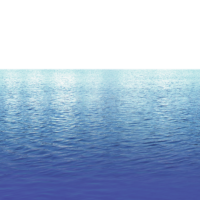 The water is blue
