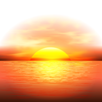 Seascape sunset