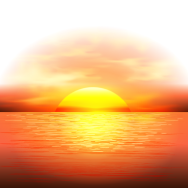 Seascape sunset