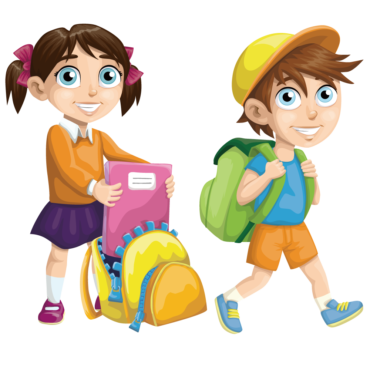 Download PNG Children go to school - Free Transparent PNG