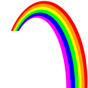 Colored rainbow for children