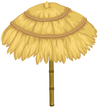 Straw Beach Umbrella