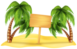 Palm trees, island, png