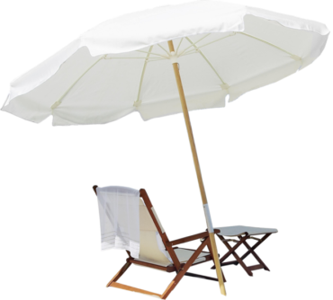 White Beach Umbrella for Photoshop