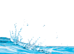 Splashes of waves
