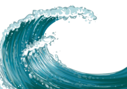 Cartoon waves