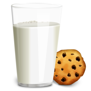 Milk with cookies