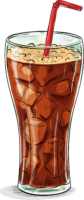 A glass of Coca Cola vector