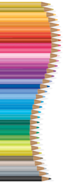 Colored pencils, png, school