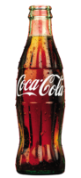 Coca-Cola in a glass bottle