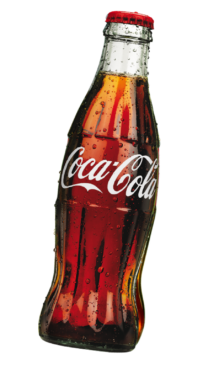 A bottle of Coca-Cola 0.33