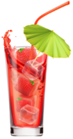 Strawberry mojito cocktail