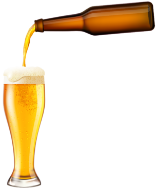 A bottle of beer, PNG