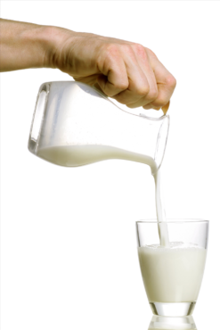Pour milk