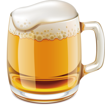 A mug with a beer clipart