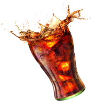 Coca-Cola in a glass