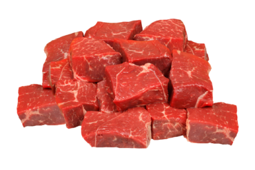 Beef cubes