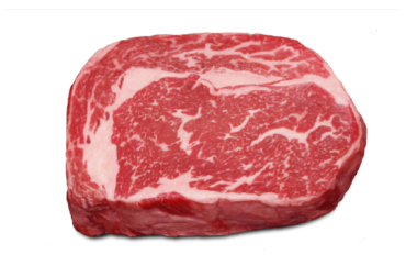 Marble rib eye beef, meat