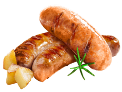 Grilled sausages