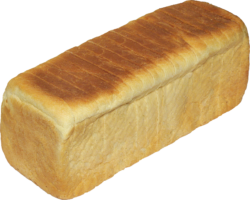 A loaf of white bread