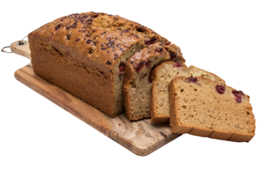 Bread with cranberries and almonds