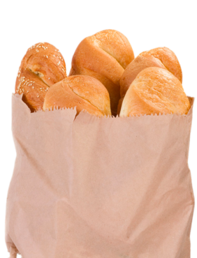 Baguettes in a paper bag