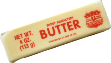 Stick of unsalted butter