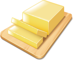 Butter icon, food