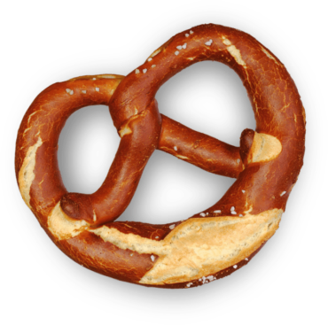 Brown pretzel