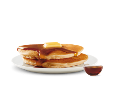 Pancakes with syrup
