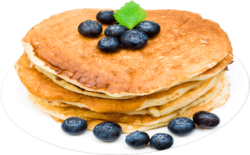 Pancakes with berries