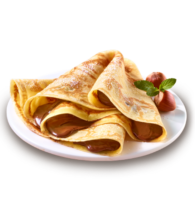 Pancakes with chocolate