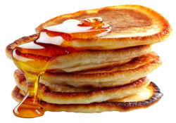 Pancakes with maple syrup