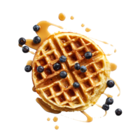 Waffles with honey