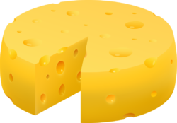 A piece of cheese