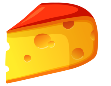 A piece of cheese, food