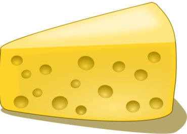 Half of the cheese