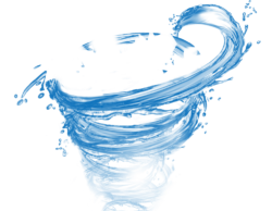 Splash of water, effect