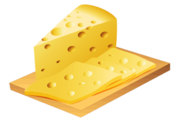A slice of cheese