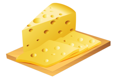 A slice of cheese