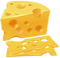 Cheese slice vector