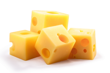 Cubes of cheese, png