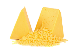 Grated cheddar cheese