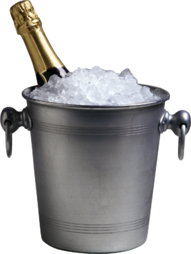 Champagne, ice bucket
