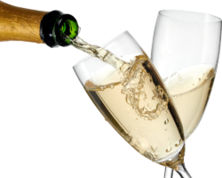 Two glasses of champagne