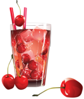 Cocktail with cherries