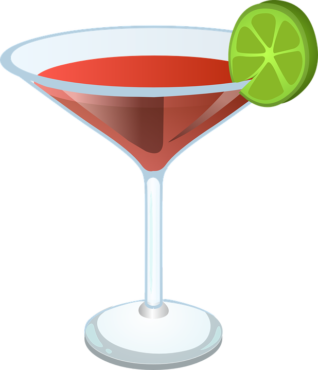 Martini cocktail, clipart