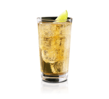 Whiskey fizz cocktail