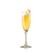 Cocktail with champagne